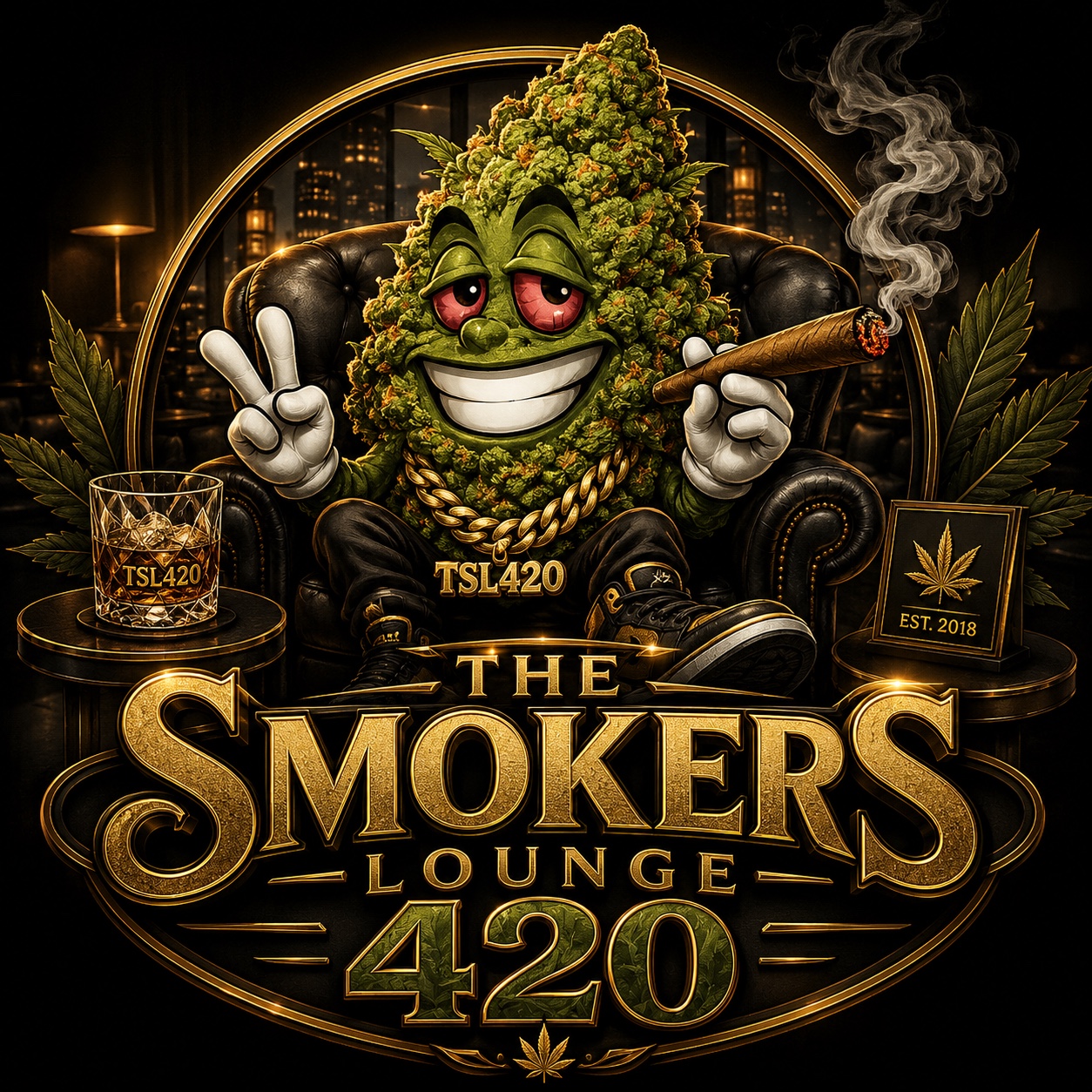 Smoker's Lounge 420 logo